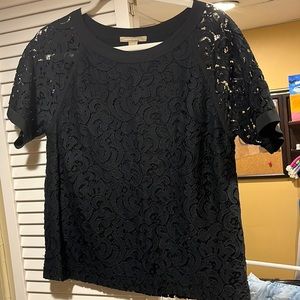 Short sleeve lace top